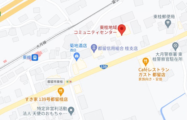 東桂コミセン地図