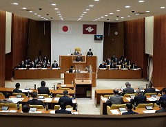 傍聴席から見た本会議の様子