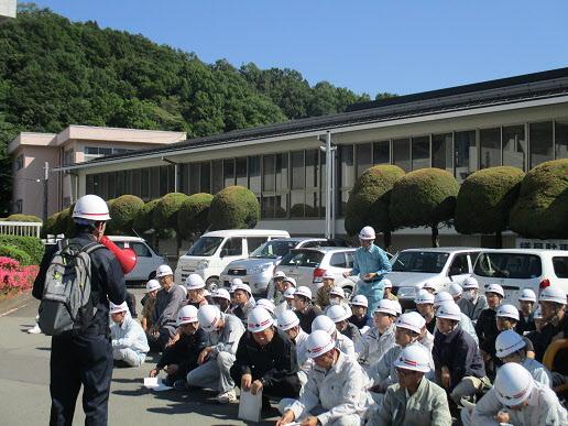 市職員非常参集訓練の様子の写真