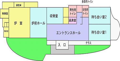 ゆうきゅうの丘つる平面図のイラスト