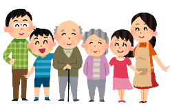 家族が揃っている様子