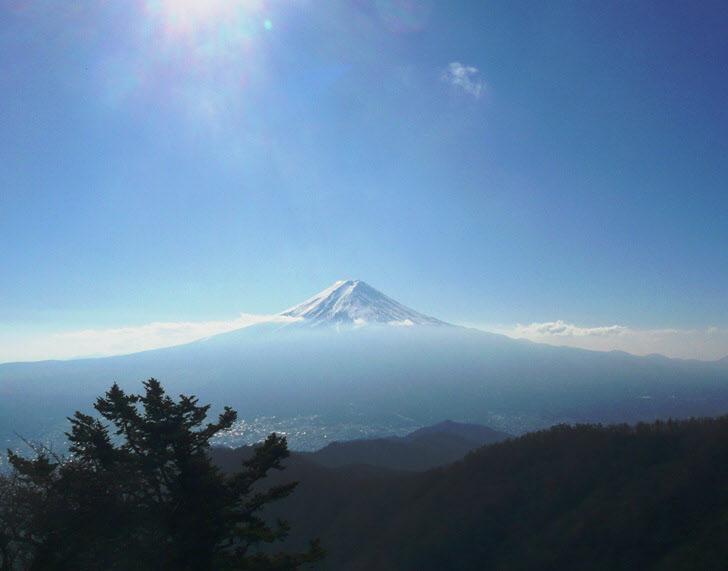 開運山からの富士山の写真