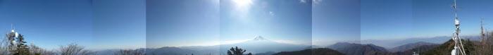 開運山からのパノラマ風景の写真