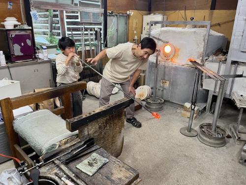 のびのび興譲館アート塾アトリエ見学