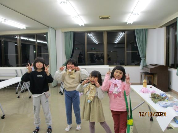 旭ゆびあみマフラー