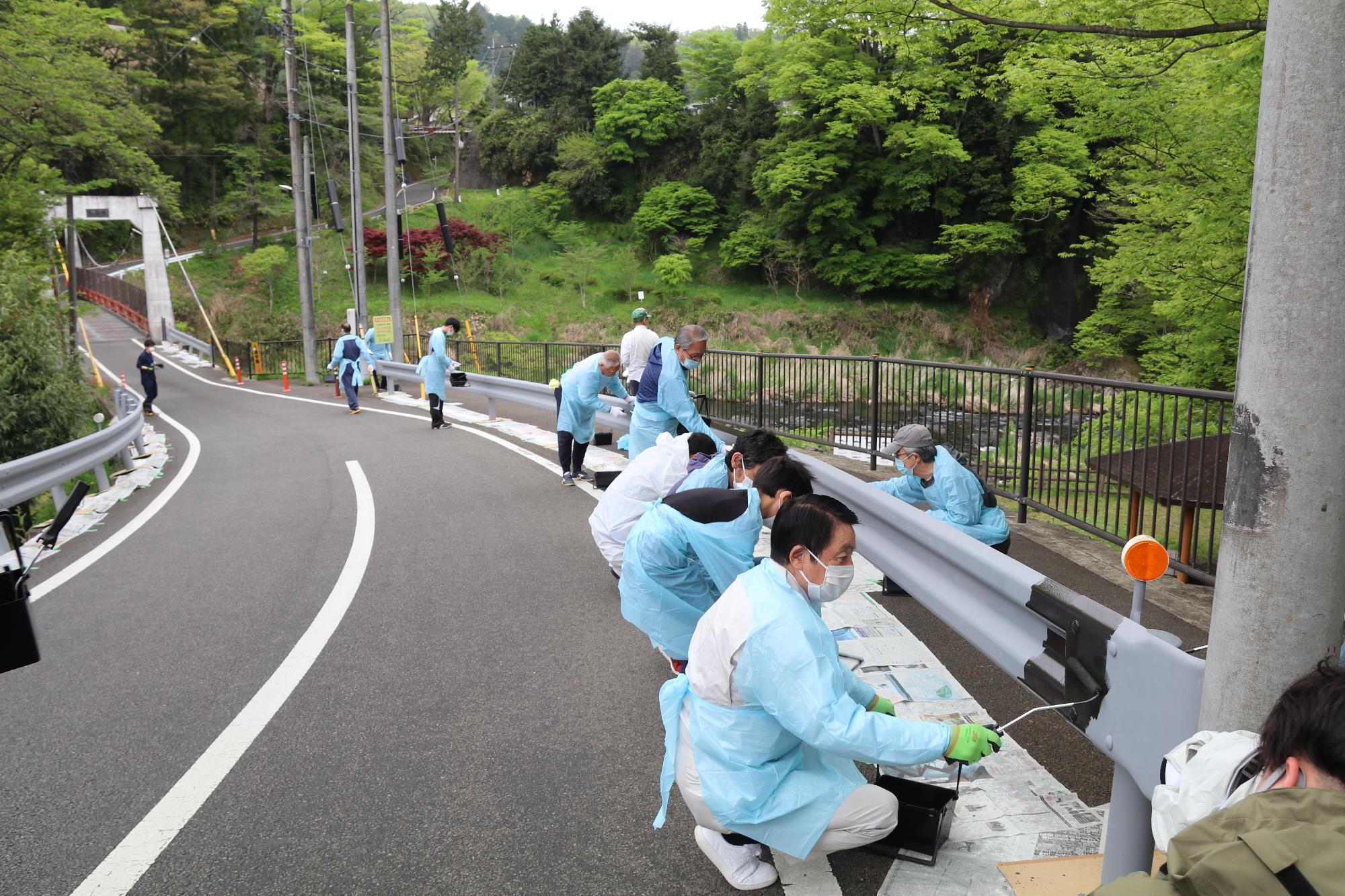 城南橋周辺の景観整備を行いました